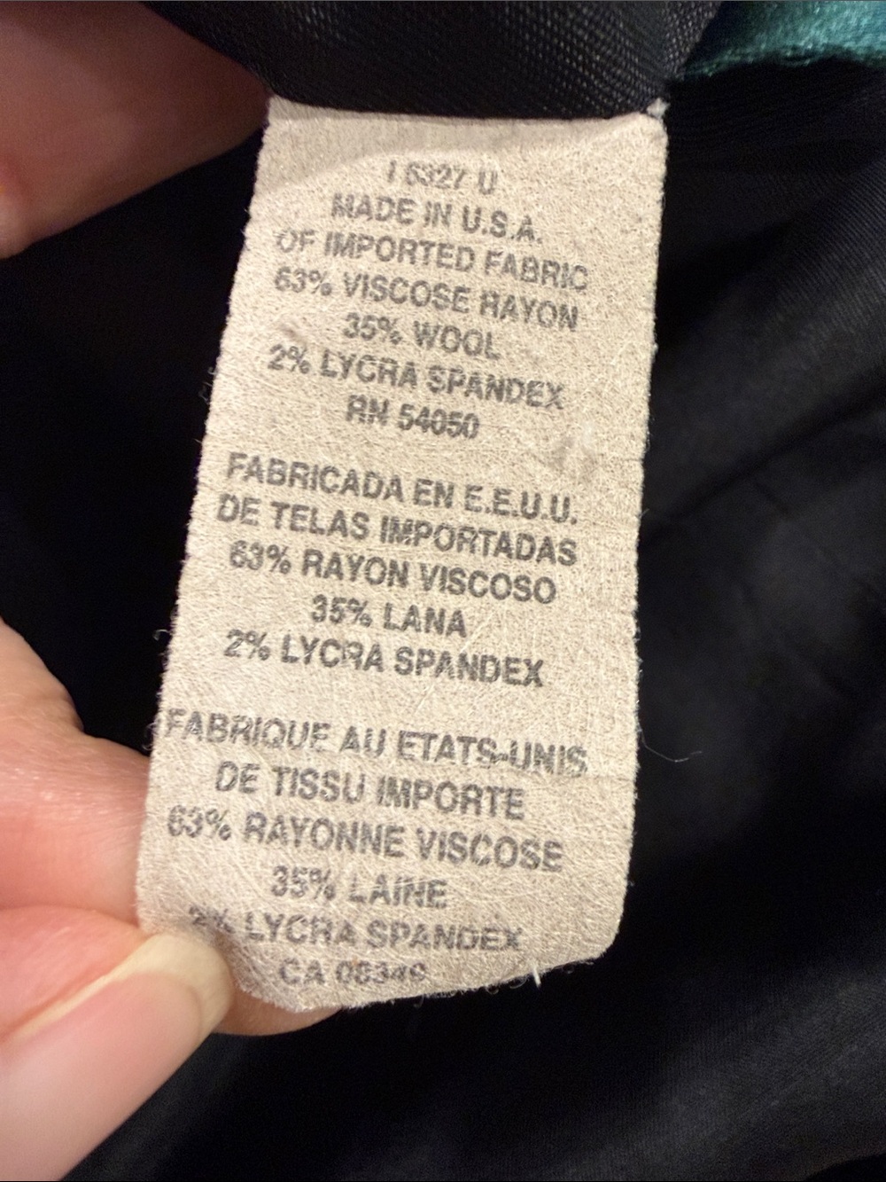 Vintage Lauren Ralph Lauren Sz 10 Black Military Style Button Blazer Jacket - Picture 9 of 11